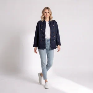 Rozpinana bluza z ozdobnymi guzikami